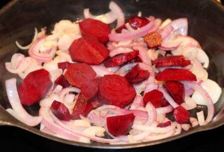 Sauté with Beets Added