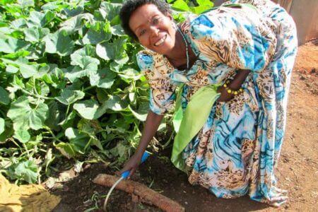 Happy Gardener in Uganda