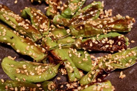 Blistered Shishito With Sesame Seed