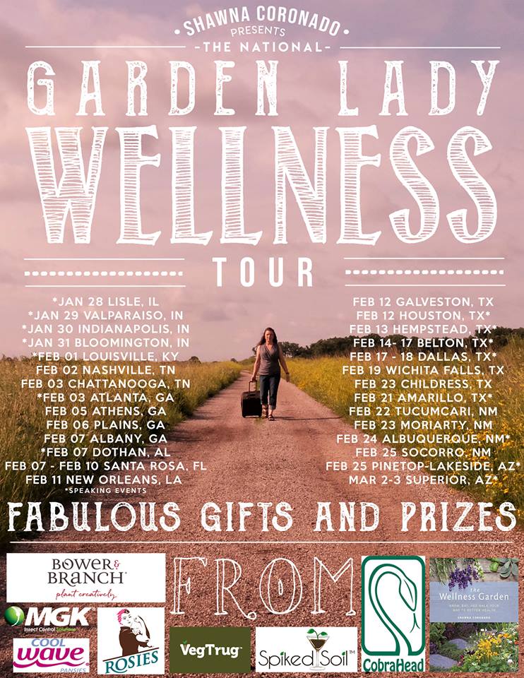 Shawna Coronado National Garden Lady Wellness Tour Dates