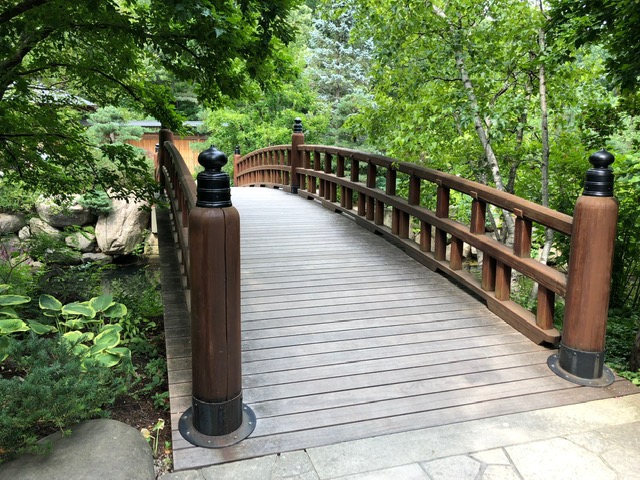 Anderson Japanese Garden footbridge