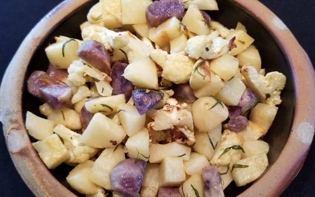 Rosemary Roasted Potatoes and Cauliflower